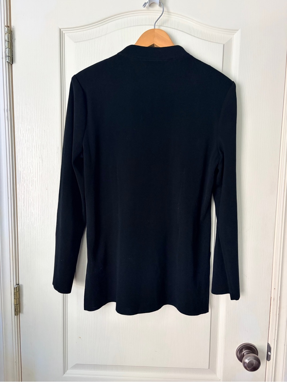 Ming Wang Black Green Embroidered Open Front Jacket Blazer Cardigan, Small - Picture 3 of 10